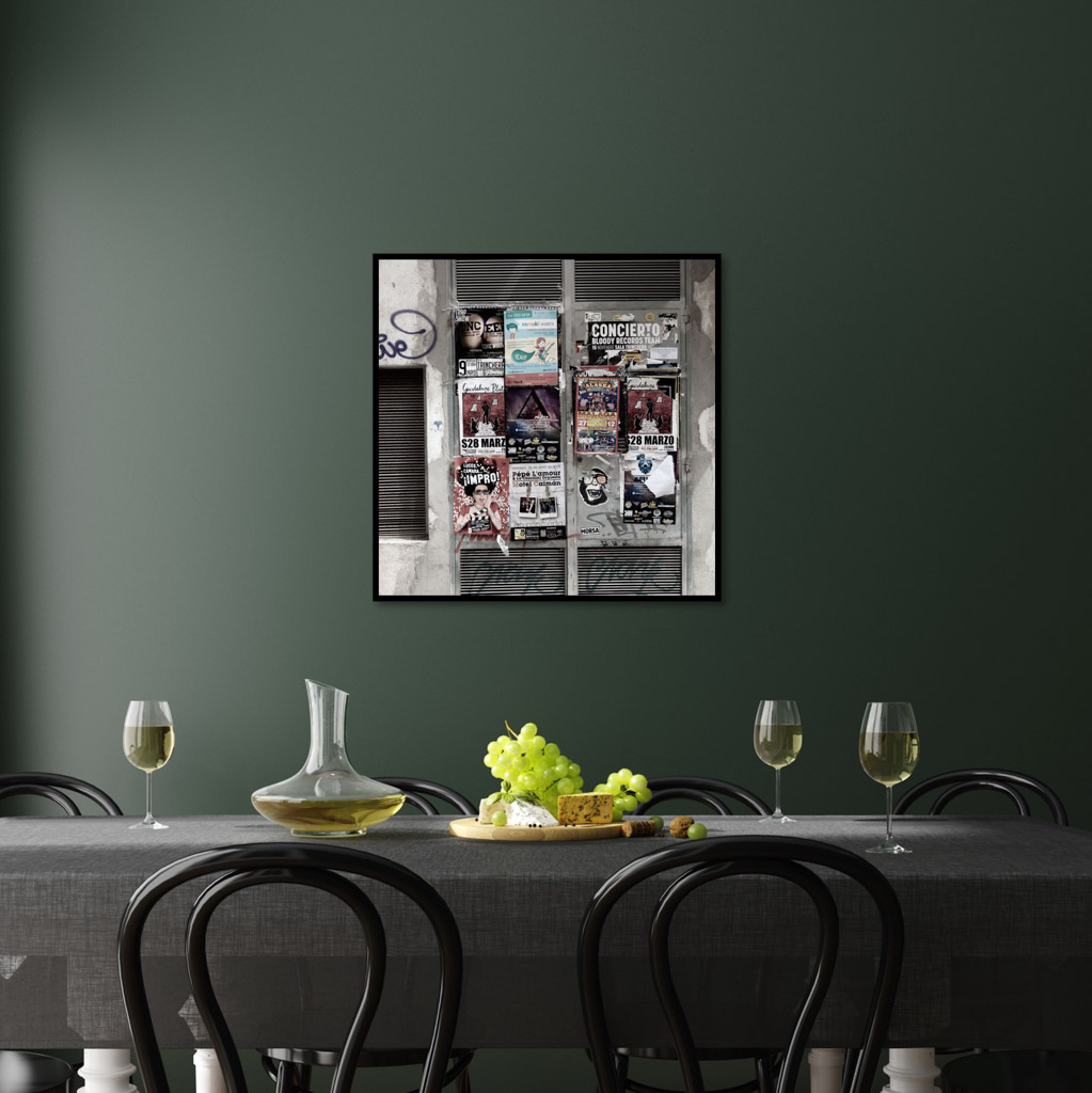 Veggbilder | Det skjer i Malaga | The show must go on | fotokunst kunstfoto foto kunst bilder aluminiumsplate wall art